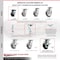 Service Caster 4 Inch Rubber on Aluminum Caster Set with Roller Bearings and Brakes/Swivel Lock SCC-35S420-RAR-SLB-BSL-4 - alternate 6